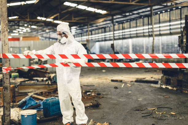Professional Infectious Disease Decontamination technician working in Wilmington, NC